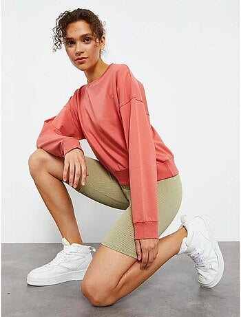 Sudadera de mujer relaxed con cuello redondo tommy