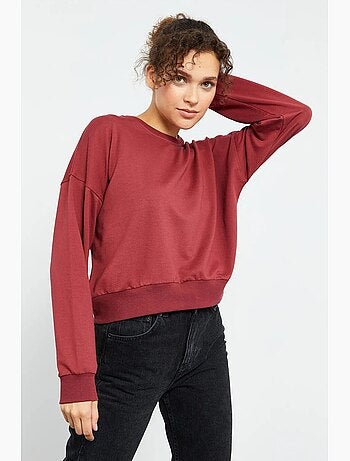 Sudadera de mujer relaxed con cuello redondo tommy