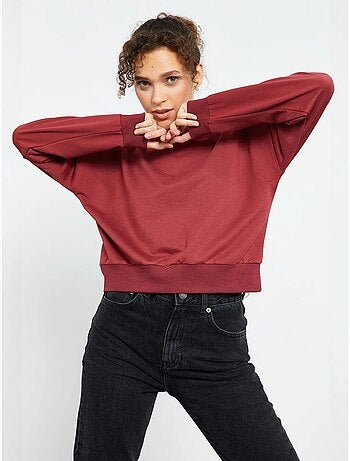 Sudadera de mujer relaxed con cuello redondo tommy