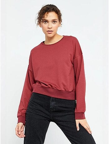 Sudadera de mujer relaxed con cuello redondo tommy