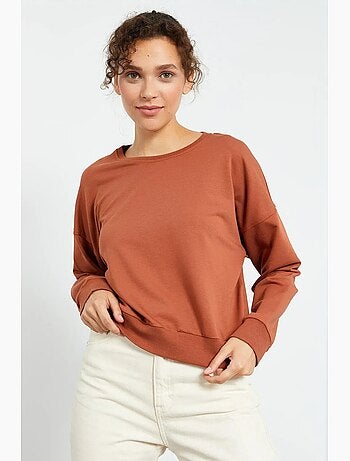 Sudadera de mujer relaxed con cuello redondo tommy