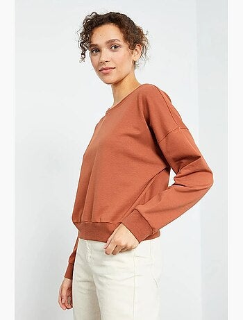 Sudadera de mujer relaxed con cuello redondo tommy
