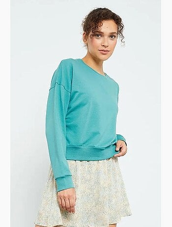 Sudadera de mujer relaxed con cuello redondo tommy