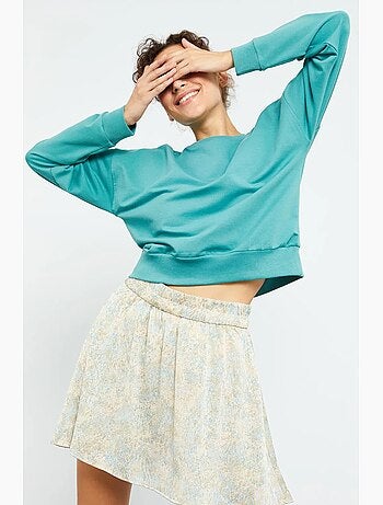 Sudadera de mujer relaxed con cuello redondo tommy