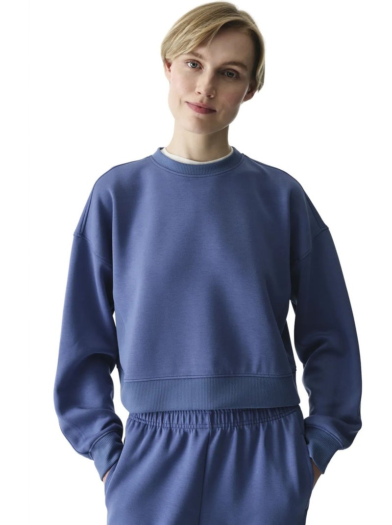 Sudadera de mujer silky touch con tacto sedoso penti Azul - Kiabi