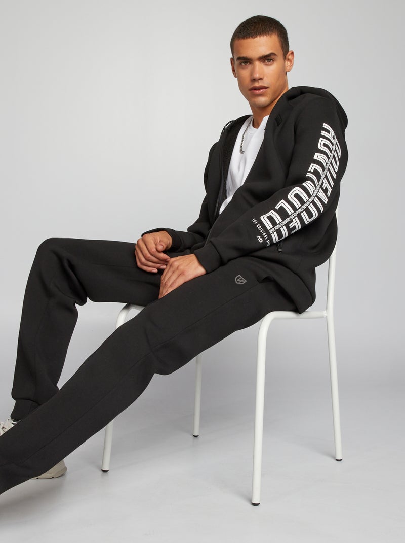 Sudadera de neopreno con capucha NEGRO - Kiabi
