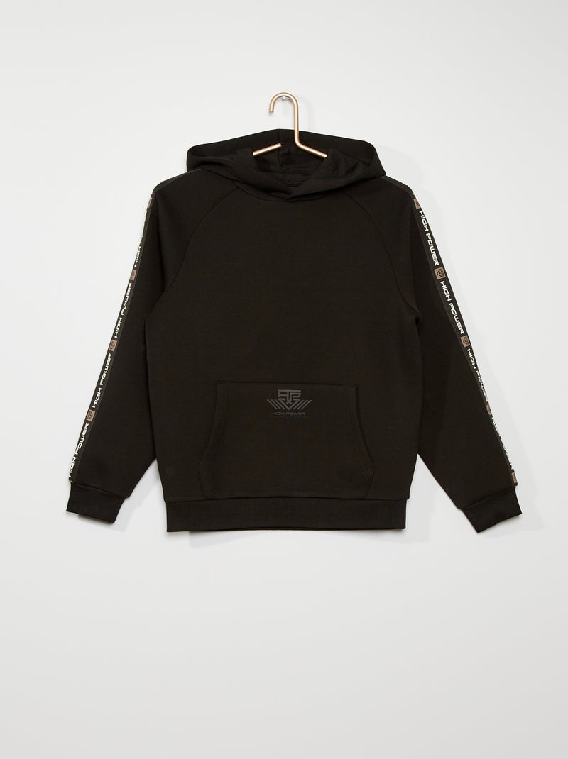 Sudadera de neopreno con capucha NEGRO - Kiabi