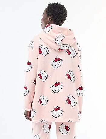 Sudadera de noche 'Hello Kitty' efecto borreguito