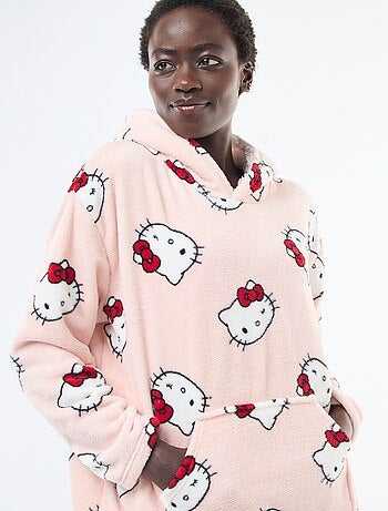 Sudadera de noche 'Hello Kitty' efecto borreguito