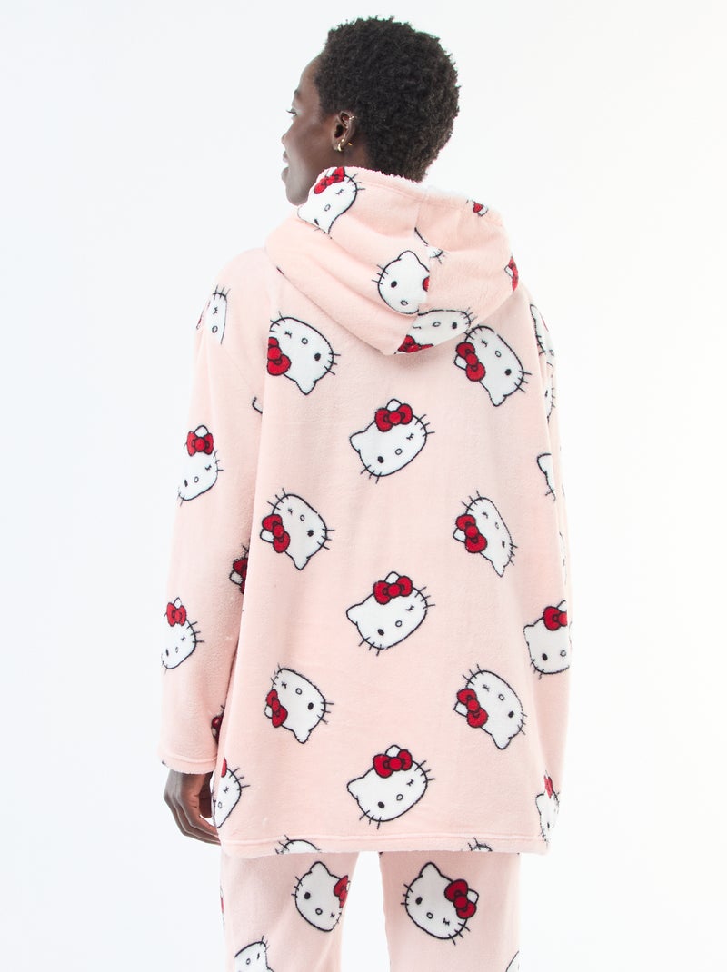Sudadera de noche 'Hello Kitty' efecto borreguito Rosa - Kiabi