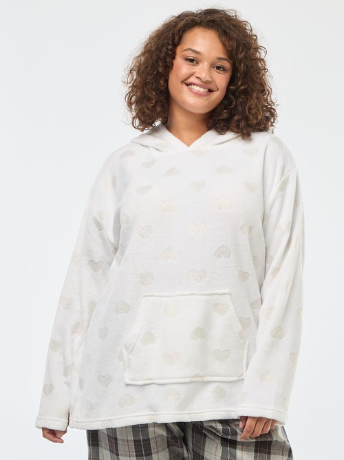 Sudadera de noche polar con capucha - Kiabi