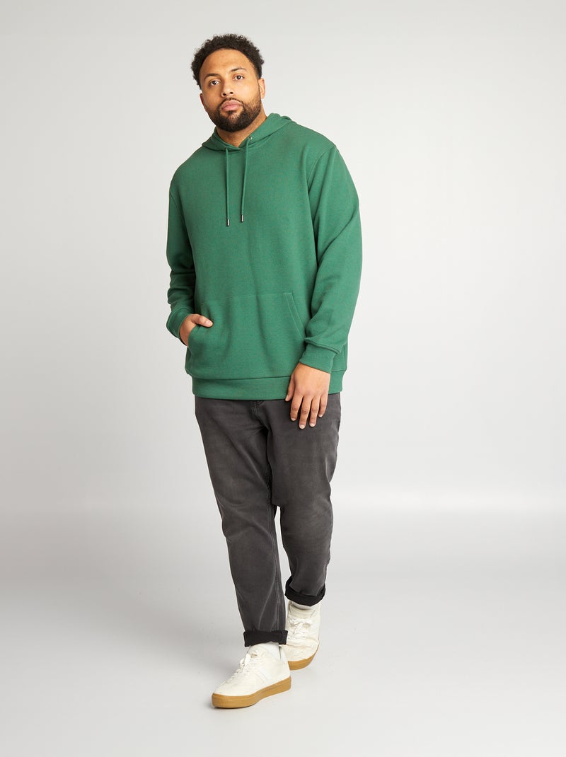 Sudadera de panal de abeja con capucha Verde - Kiabi
