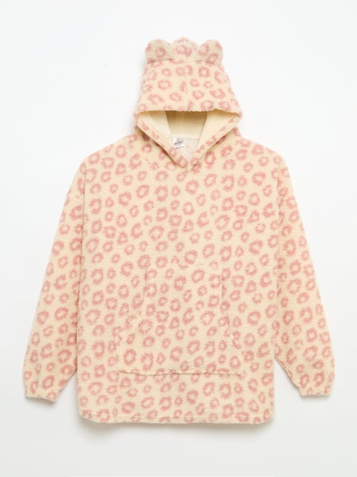 Sudadera de peluche con capucha - Kiabi Sudadera de peluche con capucha - Kiabi