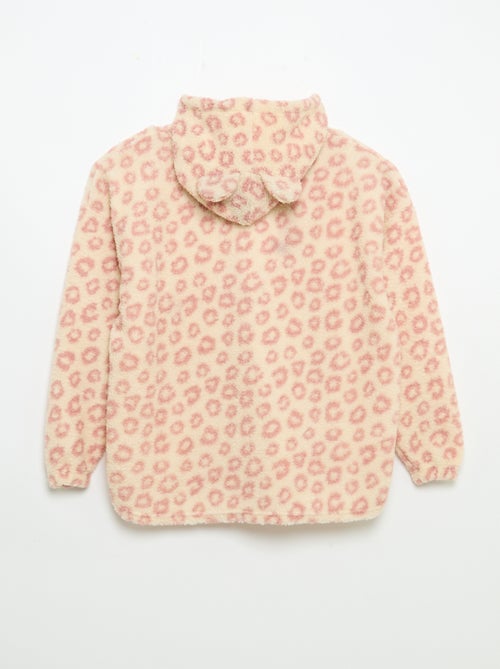 Sudadera de peluche con capucha - Kiabi Sudadera de peluche con capucha - Kiabi