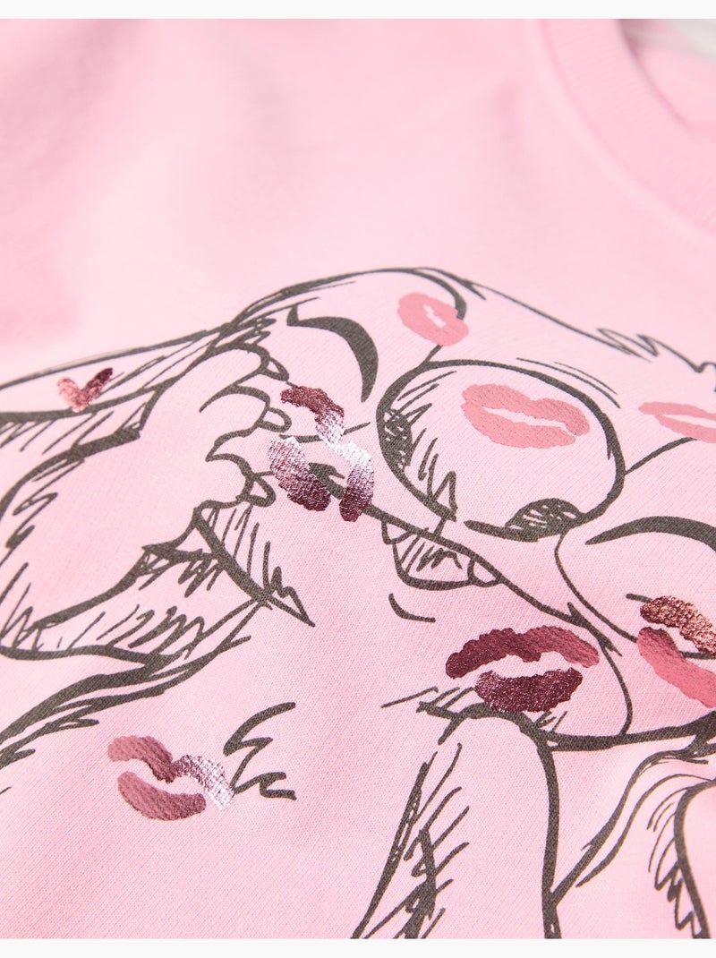 Sudadera de peluche 'Stitch' para niñas, MO Fashion Violeta - Kiabi