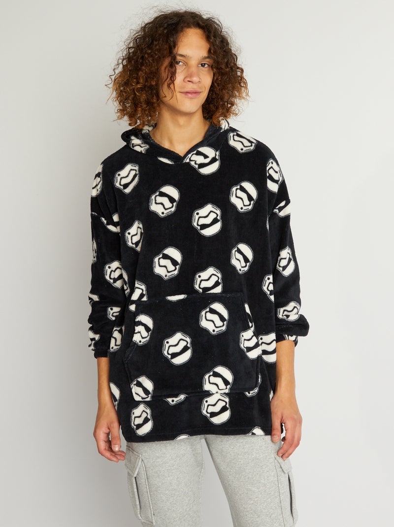 Sudadera de pijama polar 'Star Wars' 'Soldados Imperiales' negro/blanco - Kiabi