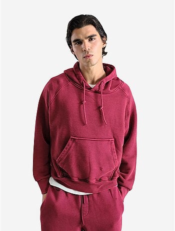 Sudadera de poliéster con capucha y cordón ajustable con bolsillo giesto