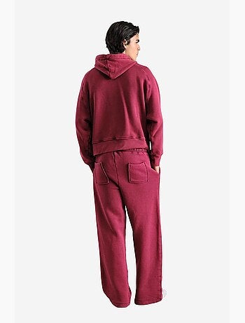 Sudadera de poliéster con capucha y cordón ajustable con bolsillo giesto