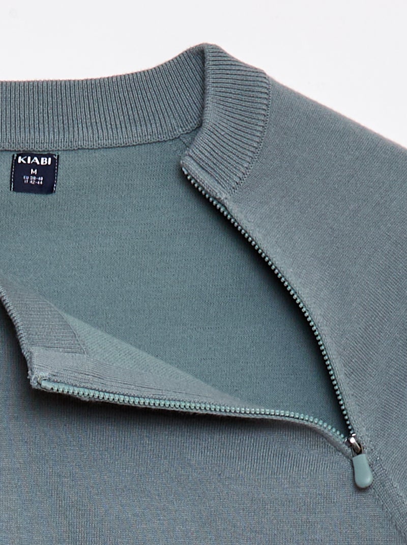 Sudadera de punto - Fácil de Poner Azul - Kiabi