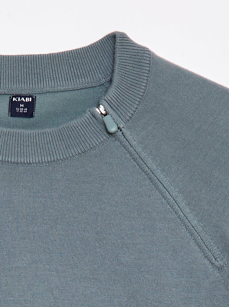 Sudadera de punto - Fácil de Poner Azul - Kiabi