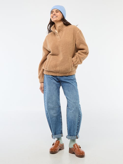 Sudadera de punto bouclé con estampado - Kiabi