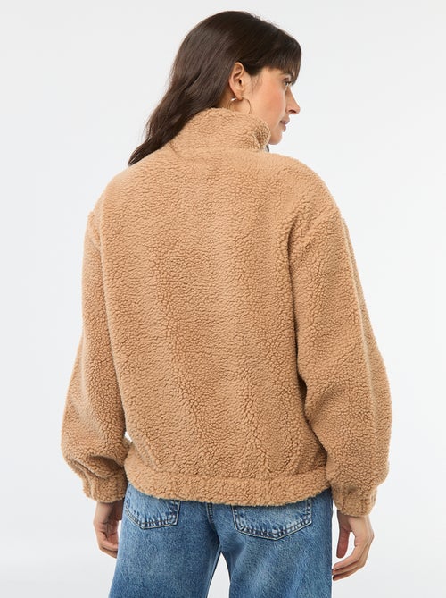 Sudadera de punto bouclé con estampado - Kiabi