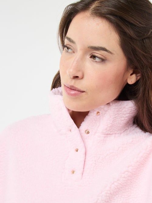 Sudadera de punto bouclé con estampado - Kiabi