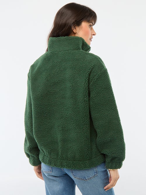 Sudadera de punto bouclé con estampado - Kiabi