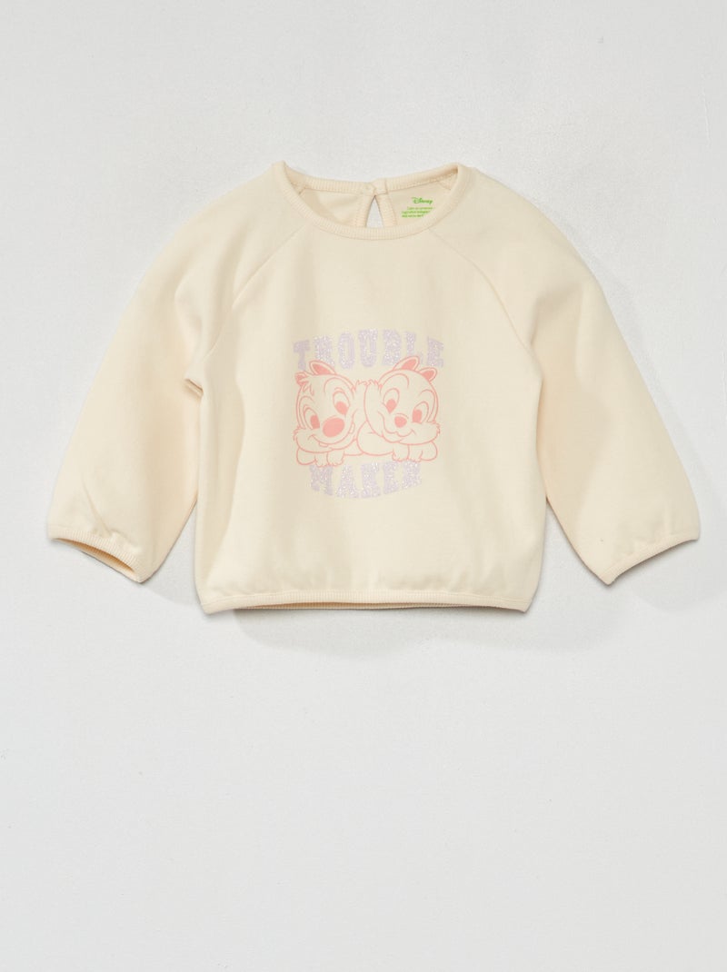 Sudadera de punto 'Chip y Chop' BLANCO - Kiabi