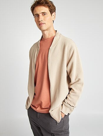 Sudadera de punto con cierre de cremallera