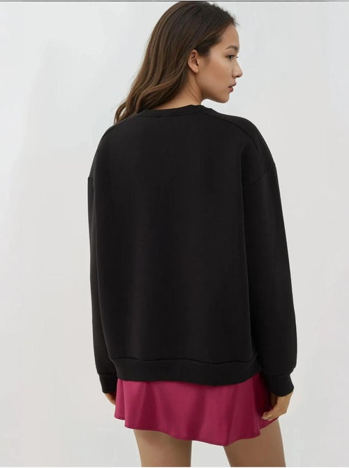Sudadera de punto con cuello redondo texturizado y cremallera hiccup - Kiabi Sudadera de punto con cuello redondo texturizado y cremallera hiccup - Kiabi