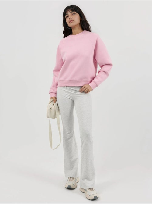 Sudadera de punto de manga larga con cuello redondo y detalle elástico busem - Kiabi Sudadera de punto de manga larga con cuello redondo y detalle elástico busem - Kiabi