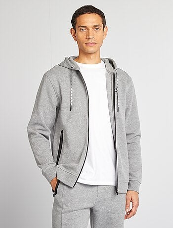 Sudadera de punto de piqué con capucha