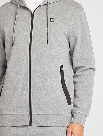 Sudadera de punto de piqué con capucha