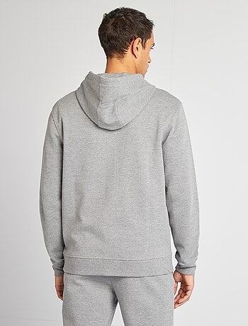 Sudadera de punto de piqué con capucha