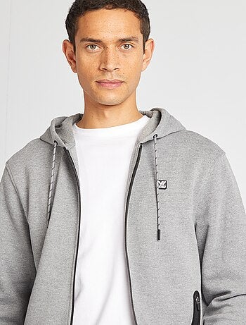 Sudadera de punto de piqué con capucha