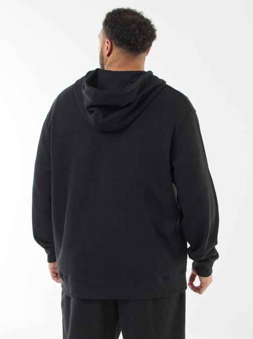 Sudadera de punto de piqué con cierre de cremallera y capucha - Kiabi