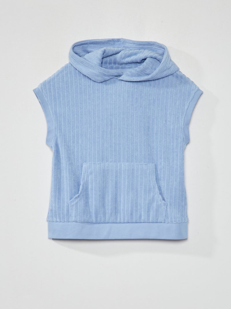 Sudadera de punto de rizo AZUL - Kiabi