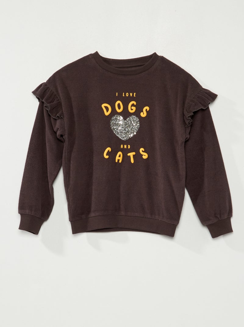 Sudadera de punto de rizo GRIS - Kiabi