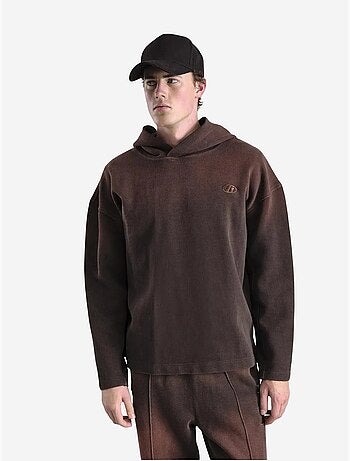 Sudadera de punto extragrande con capucha giesto