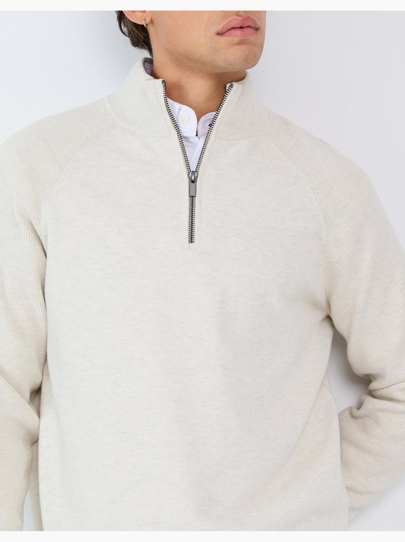 Sudadera de punto, mo fashion Beige - Kiabi