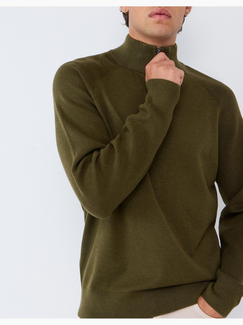 Sudadera de punto, mo fashion Verde - Kiabi