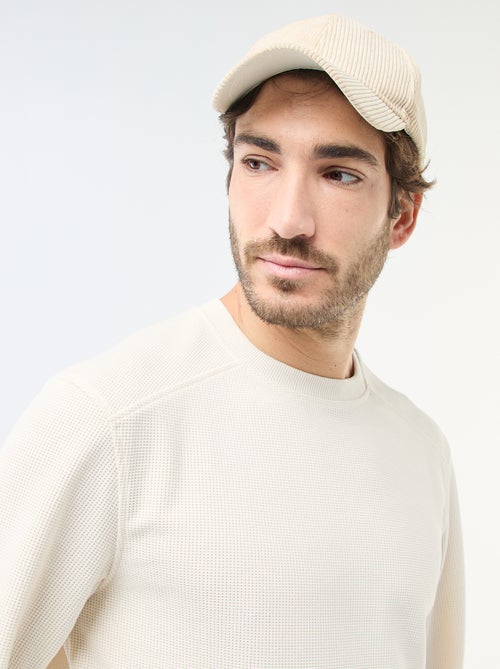 Sudadera de punto nido de abeja - Kiabi