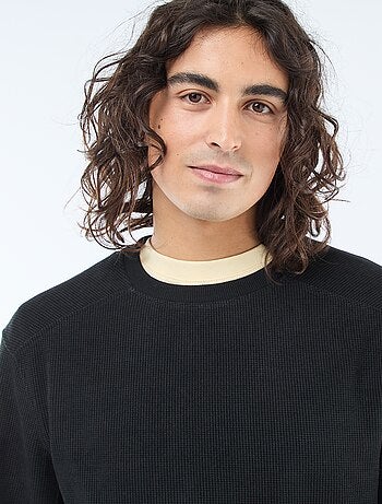 Sudadera de punto nido de abeja