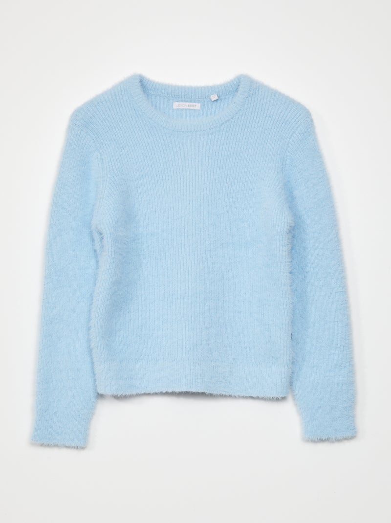 Sudadera de punto suave AZUL - Kiabi