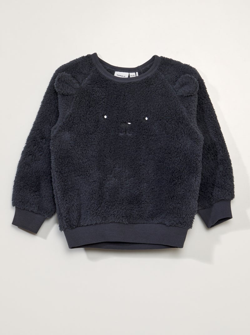 Sudadera de punto suave AZUL - Kiabi