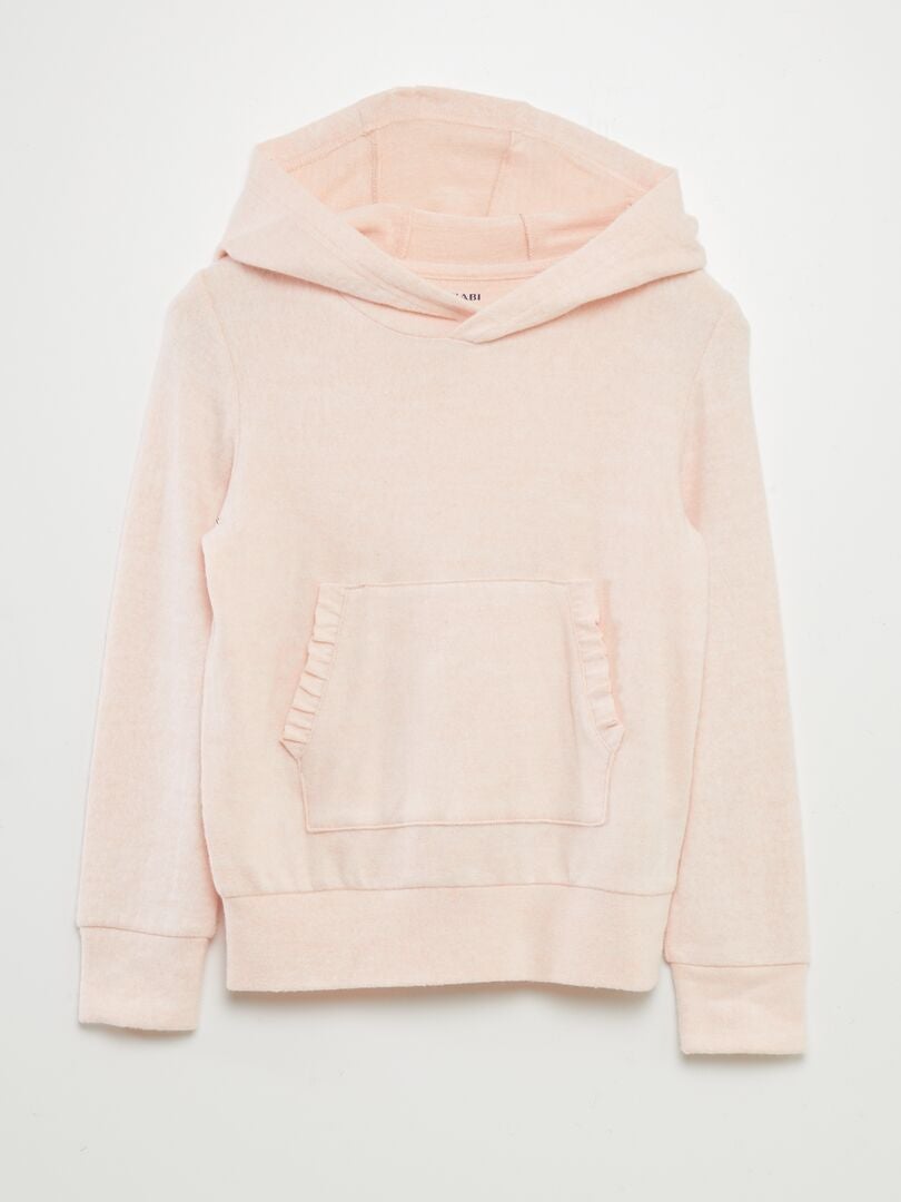 Sudadera de punto suave con capucha ROSA - Kiabi