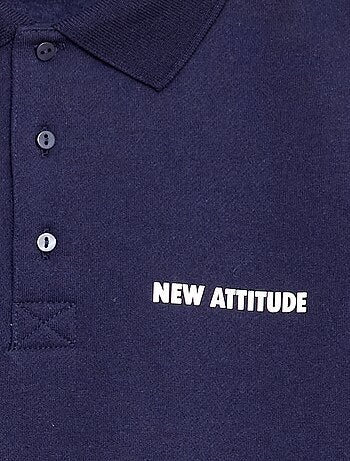 Sudadera de rayas con cuello de polo