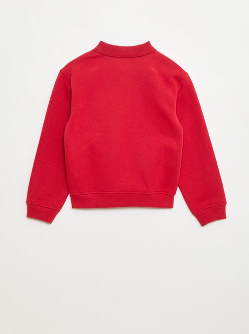 Sudadera de rayas con cuello de polo - Kiabi