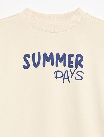 Sudadera de rayas cuello redondo